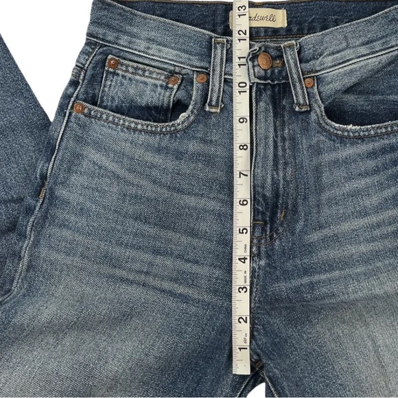 Madewell The Mom Jean High Rise Waist Size 23 Stone Denim Wash - Picture 7 of 9